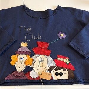 Unbranded‎ vintage sweatshirt - appliquéd, sewn, handmade